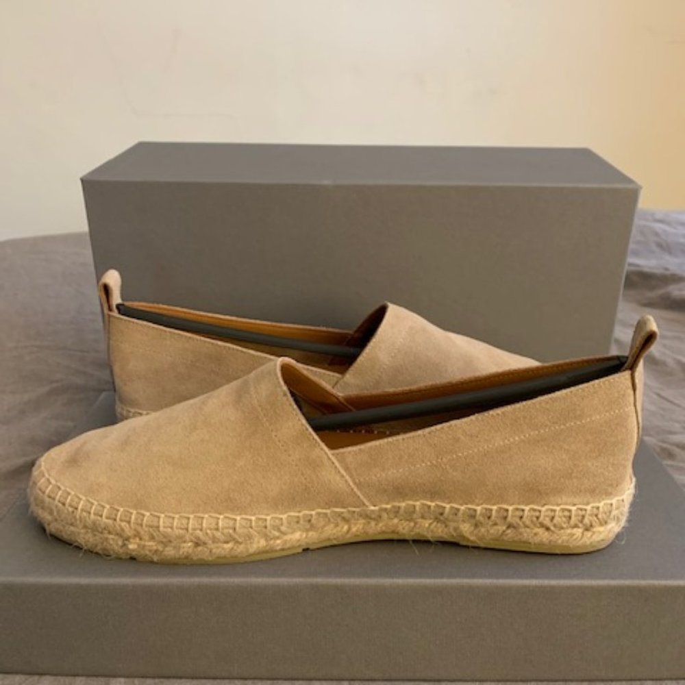 Aquatalia Leonardo slip-on suede shoes